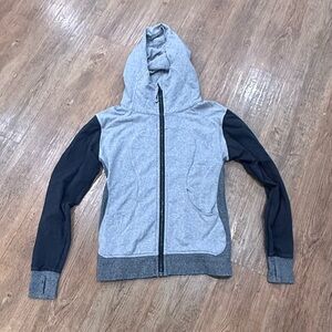 Lulu lemon grey and black define zip up